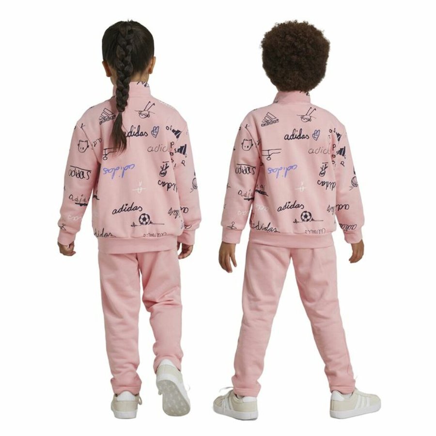 Trningsdragt til kvinder Adidas Brand Love Little nia Rosa Pink #4