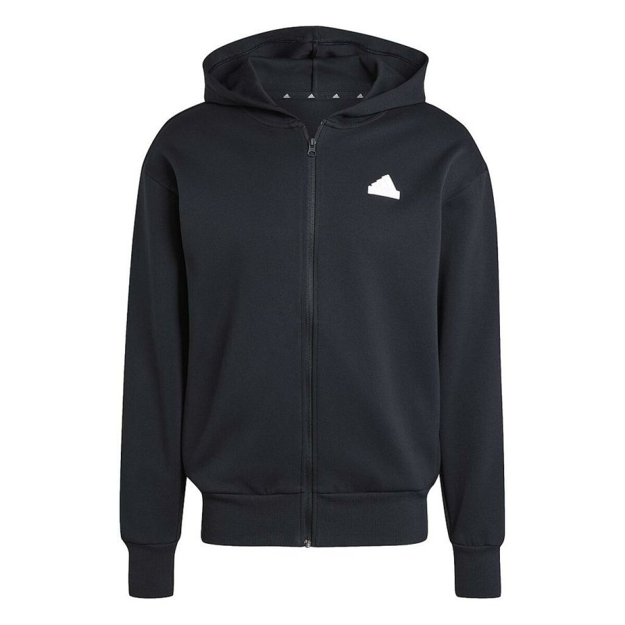 H�ttetr�je til M�nd Adidas FUTURE ICONS BOUBLENIT FULL ZIP JI6324 Sort #1