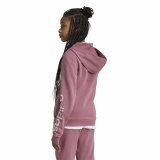 Sweatshirt med htte til piger Adidas Essentials Linear Logo Pink #3