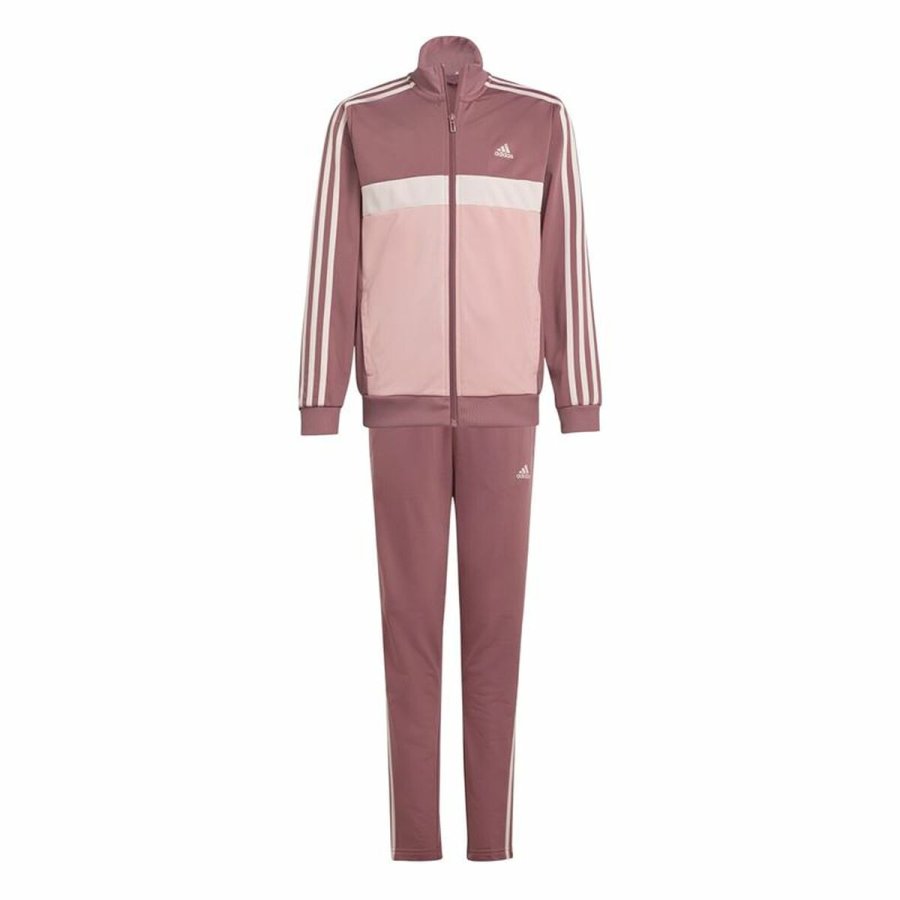 Trningsdragt til brn Adidas Essentials Orange Pink #1