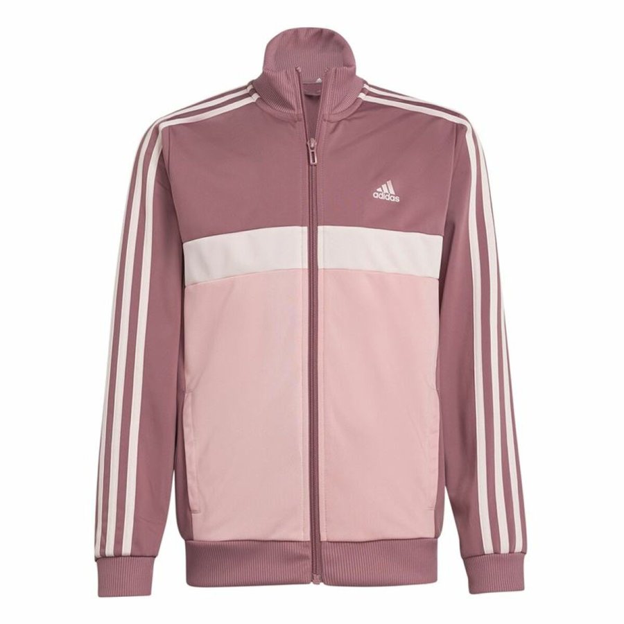 Trningsdragt til brn Adidas Essentials Orange Pink #2