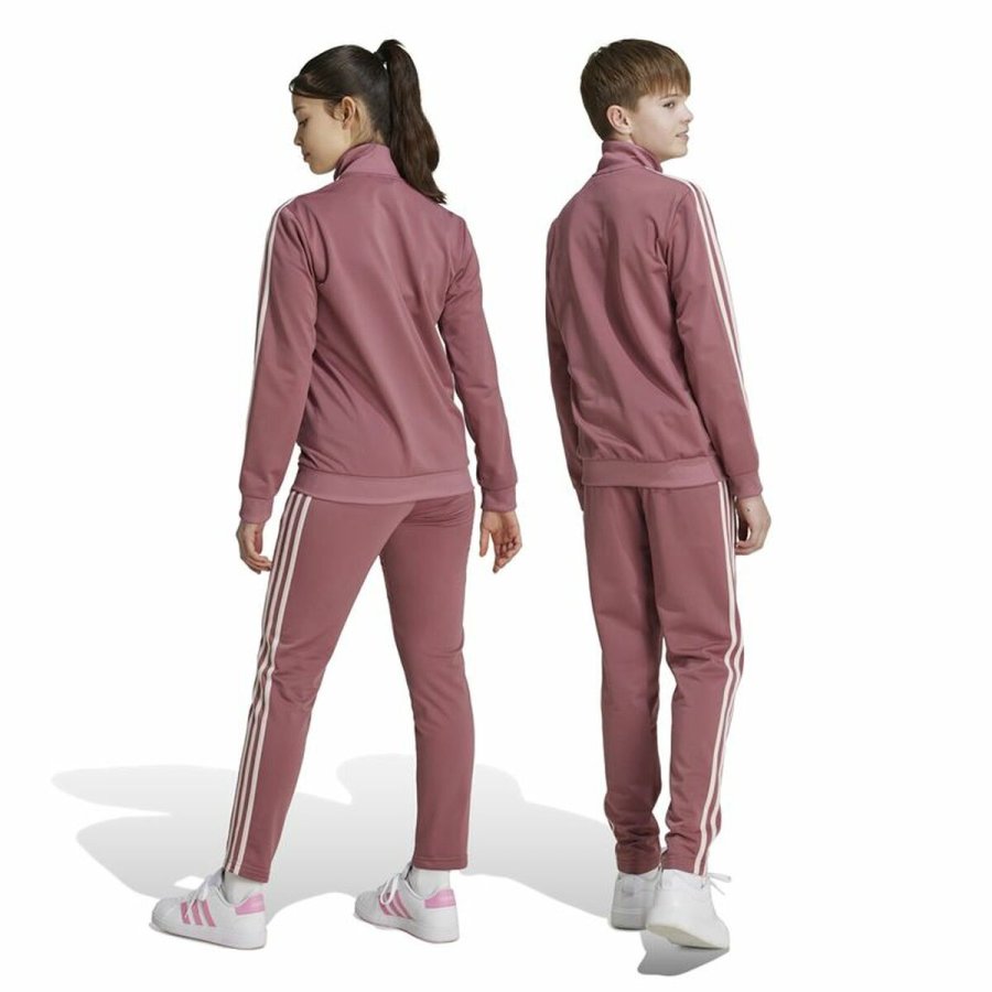 Trningsdragt til brn Adidas Essentials Orange Pink #5