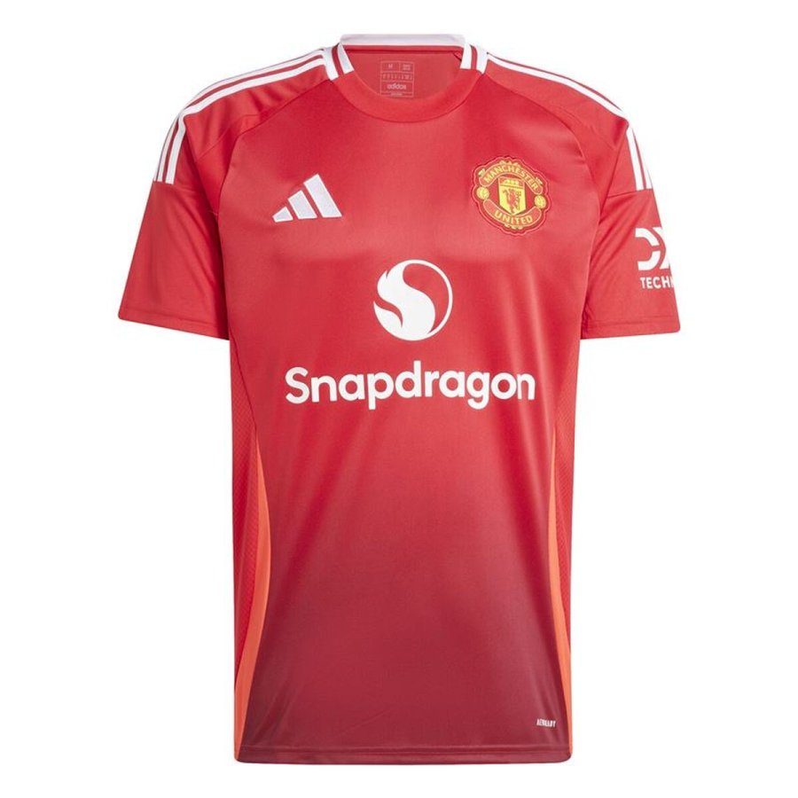 Kort�rmet fodboldtr�je til m�nd Adidas Manchester United 2024/2025 Home #1