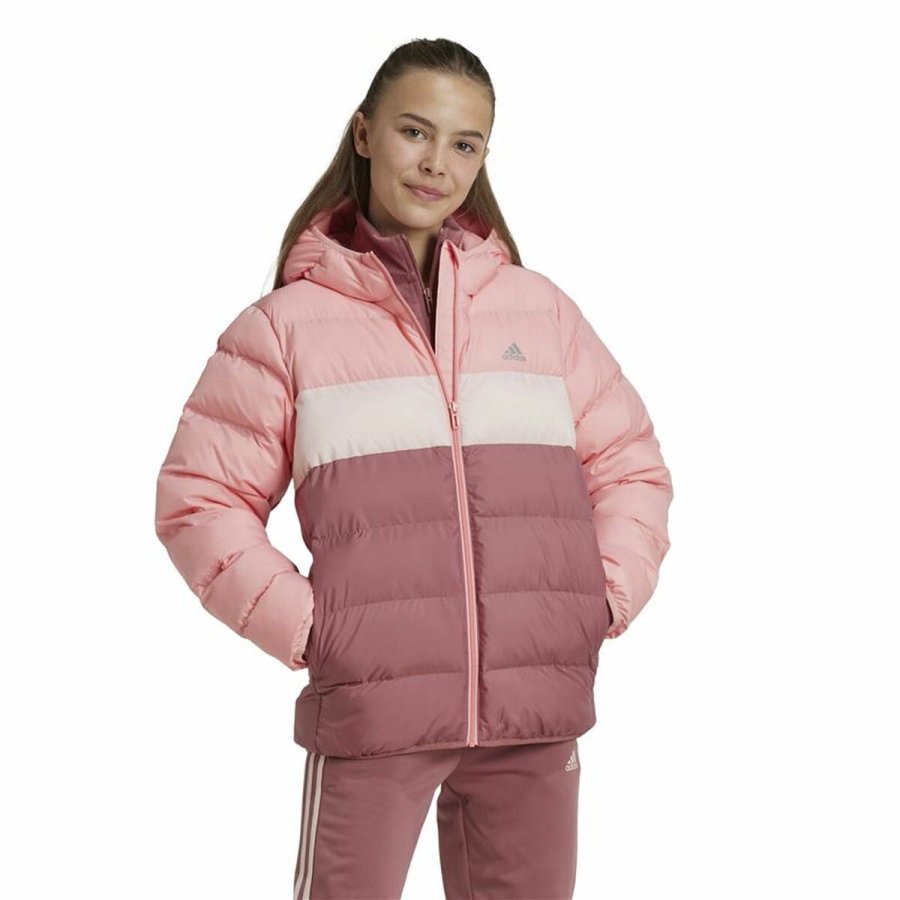 Sportsjakke til brn Adidas Synthetic Down Pink #2