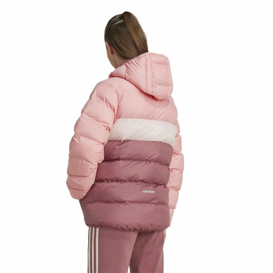 Sportsjakke til brn Adidas Synthetic Down Pink #3