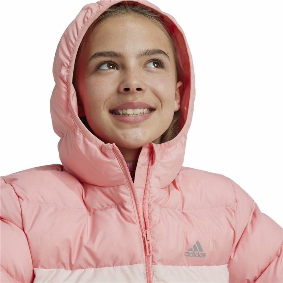 Sportsjakke til brn Adidas Synthetic Down Pink #5