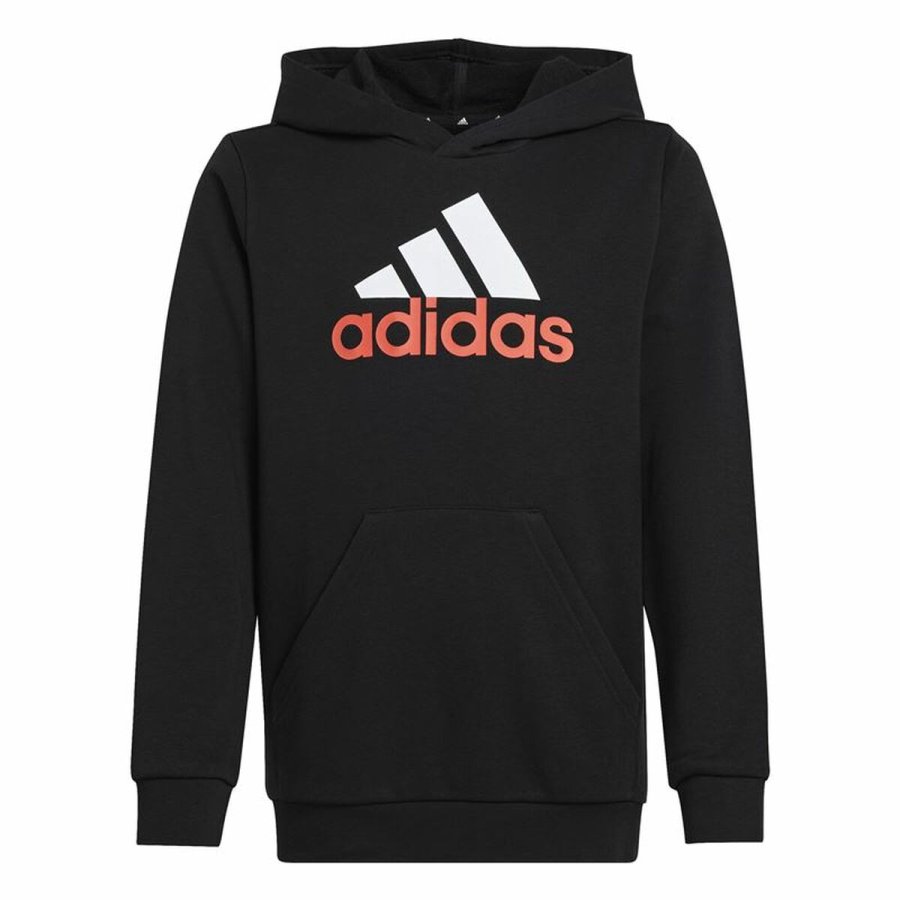 Sweatshirt med htte til piger Adidas Essentials Sort #1