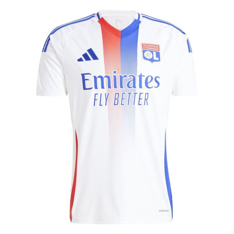 Kort�rmet fodboldtr�je til m�nd Adidas Olympique Lyonnais 24/25 Home #1