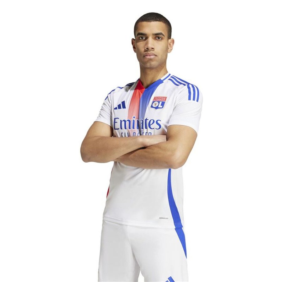 Kort�rmet fodboldtr�je til m�nd Adidas Olympique Lyonnais 24/25 Home #4