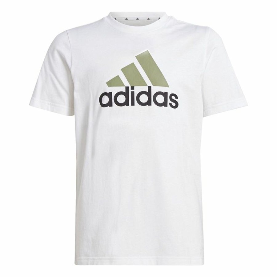 Unisex Kortrmet T-shirt Adidas Essentials Hvid #1