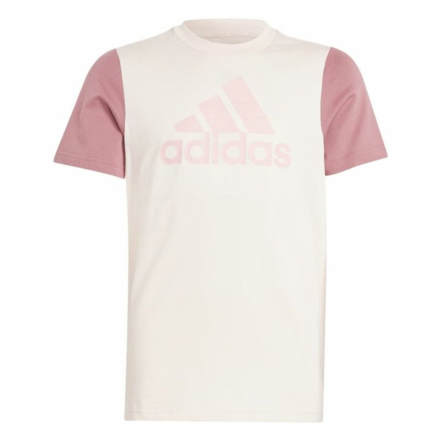B�rne Kort�rmet T-shirt Adidas Essentials Big Logo Colorblock #1