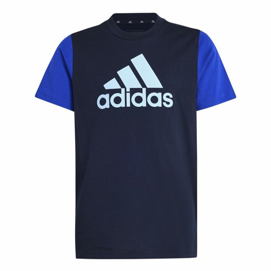 Kortrmet T-shirt til Brn Adidas Essentials Bl #1