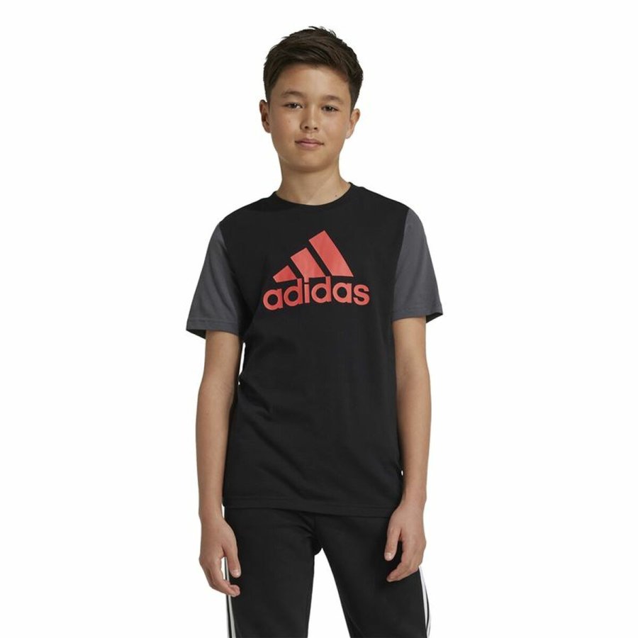 Unisex Kortrmet T-shirt Adidas Essentials Sort #2
