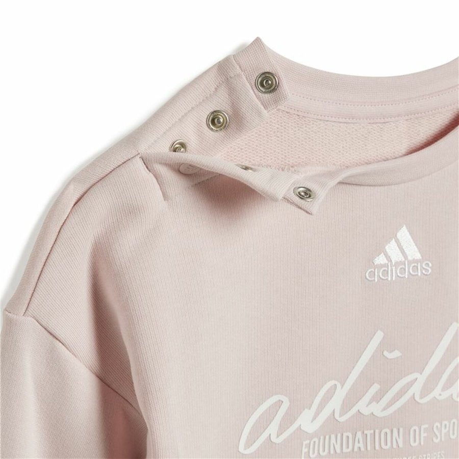 Trningsdragt til brn Adidas Brand Love Jogger Pink #6