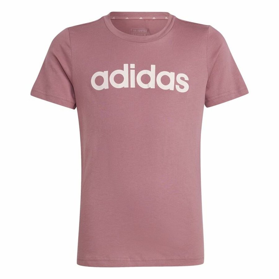 Kortrmet T-shirt til Kvinder Adidas Essentials Pink #1