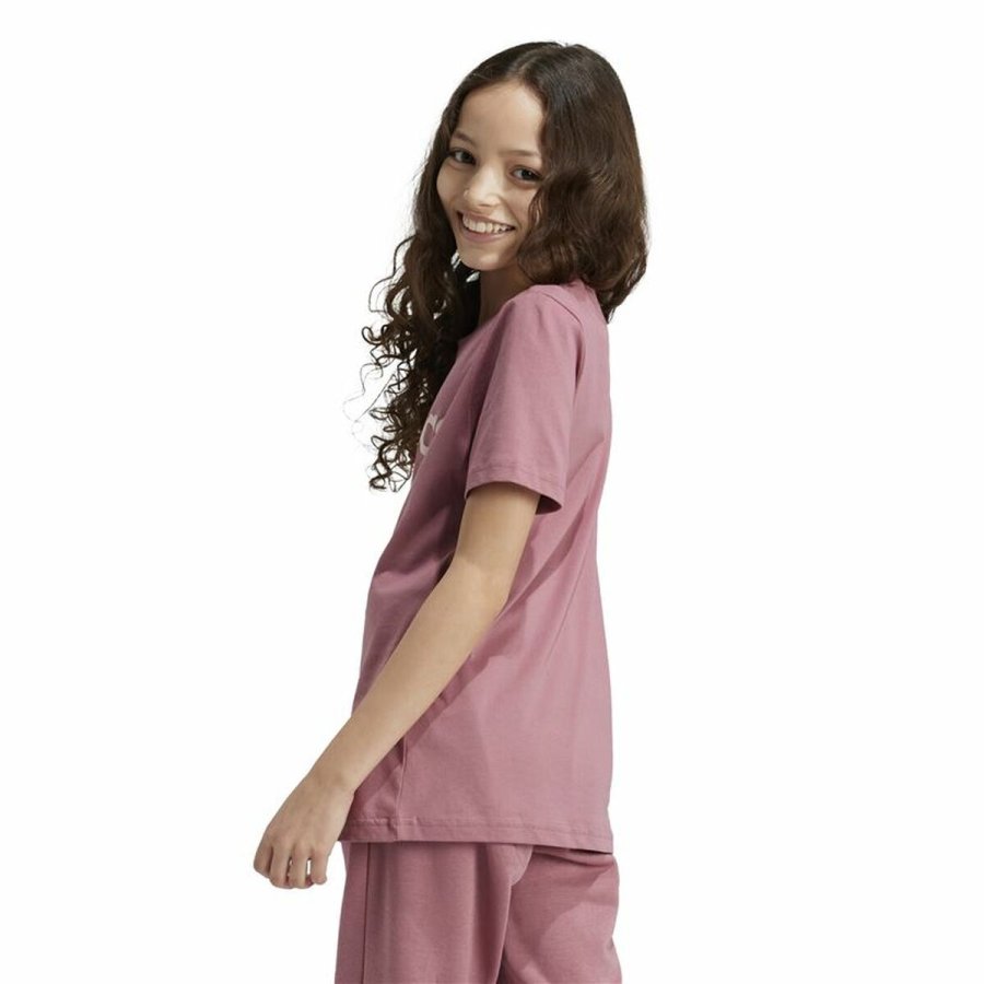 Kortrmet T-shirt til Kvinder Adidas Essentials Pink #3