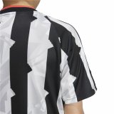 Kortrmet T-shirt til Brn Adidas Tiro Hvid Sort #4