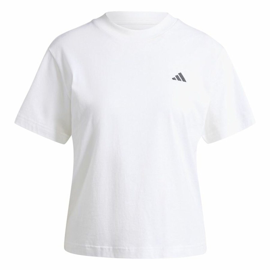 Kortrmet T-shirt til Kvinder Adidas Essentials Hvid #1