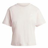 Kortrmet T-shirt til Kvinder Adidas Essentials Small Logo Beige Pink #1