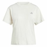 Kortrmet T-shirt til Kvinder Adidas Essentials Small Logo Hvid Beige #1