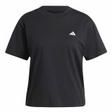 Kortrmet T-shirt til Kvinder Adidas Essentials Sort #1