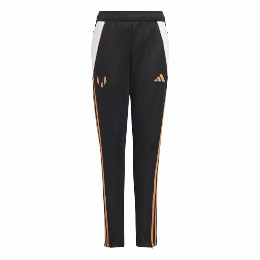Lange sportsbukser Adidas Messi Infantil Sort #1