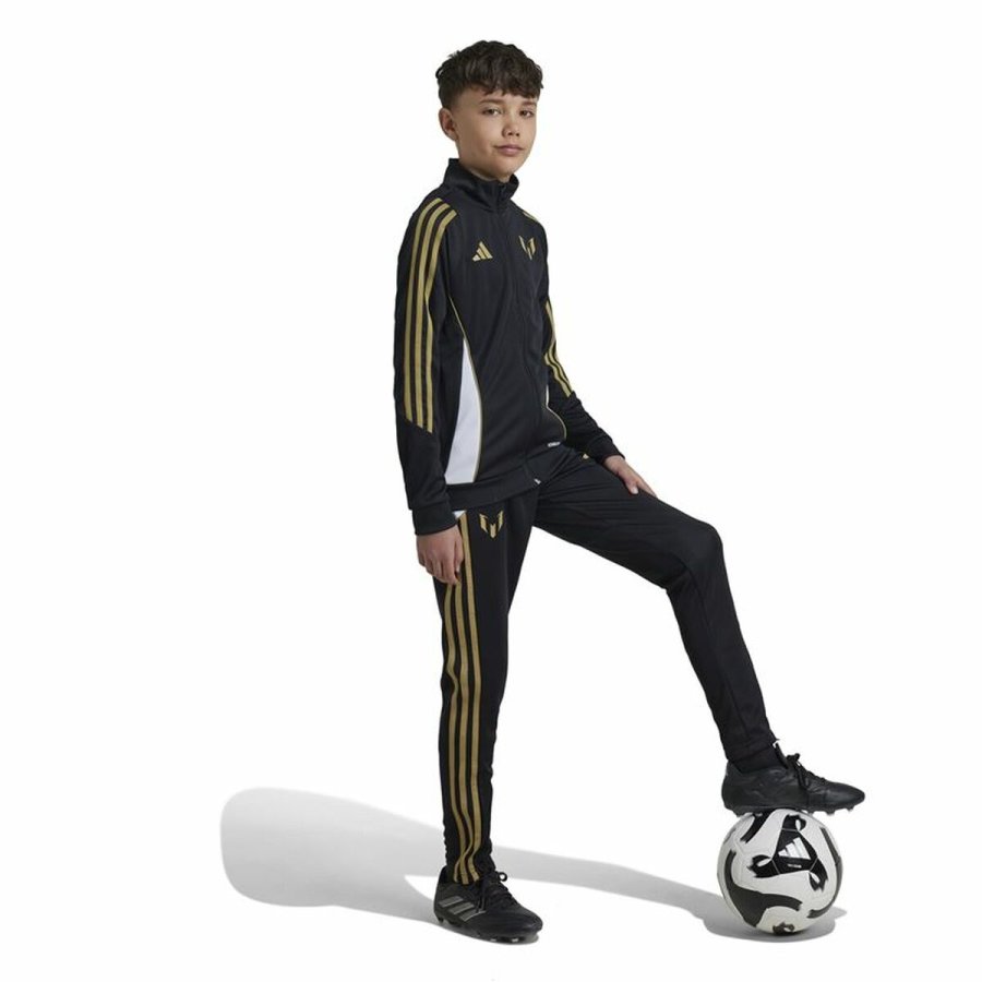 Lange sportsbukser Adidas Messi Infantil Sort #2