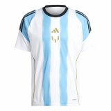 Fodboldtrje Adidas Messi Training Jersey Hvid Bl #1