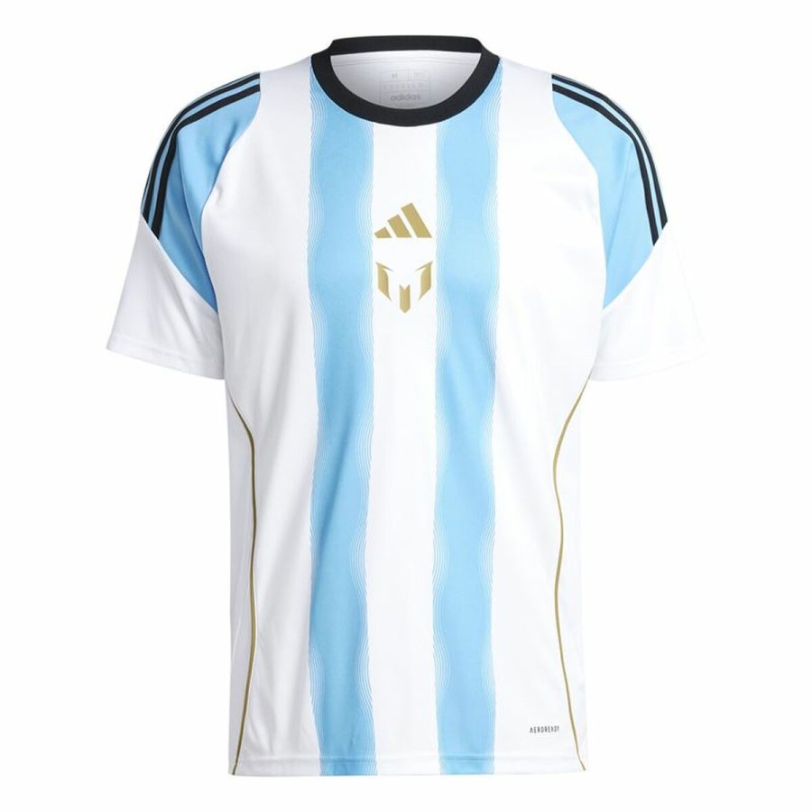 Fodboldtrje Adidas Messi Training Jersey Hvid Bl #1