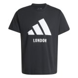 Kort�rmet T-shirt til M�nd Adidas London Sort #1