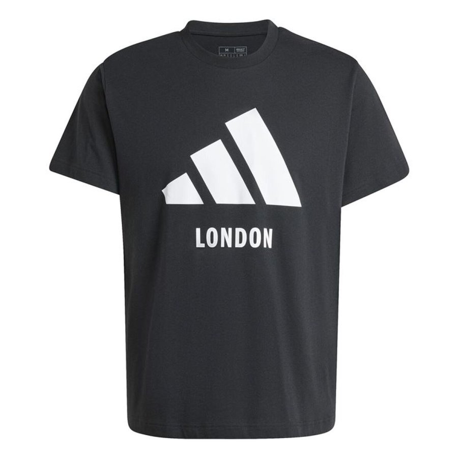 Kort�rmet T-shirt til M�nd Adidas London Sort #1