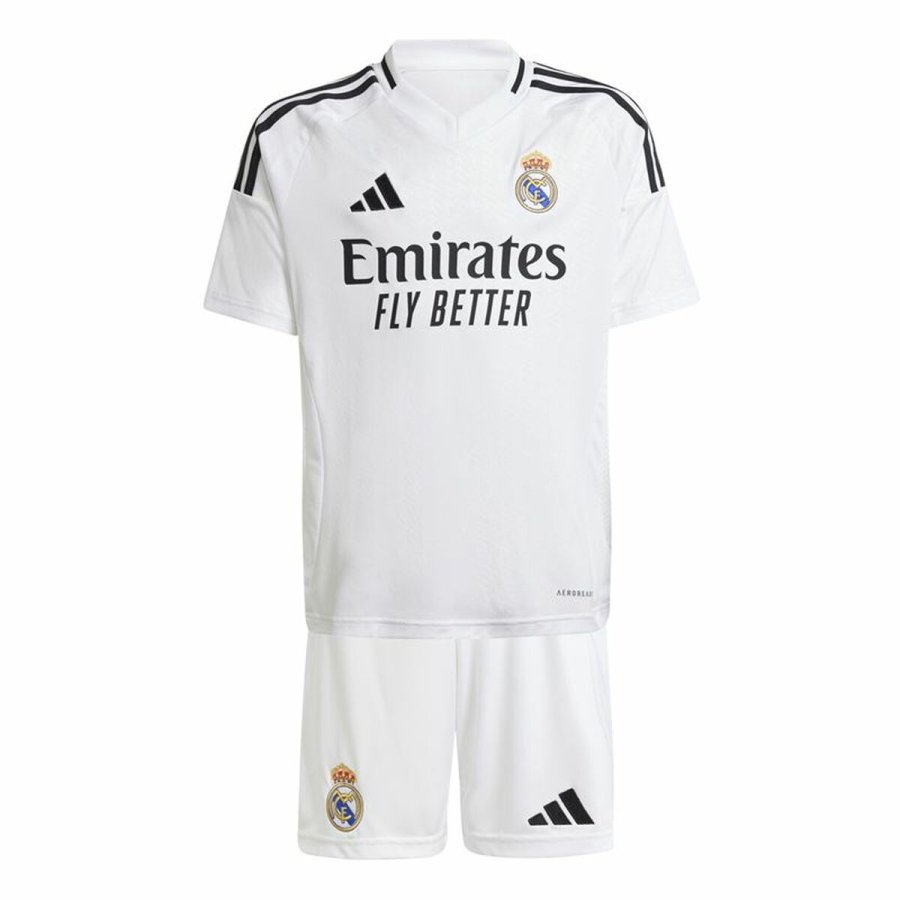 Sportst�j til B�rn Adidas Real Madrid 24/25 Home Kit Hvid #1