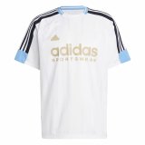 Kortrmet T-shirt til Mnd Adidas Tiro Nations Hvid #1