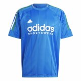 Kortrmet T-shirt til Mnd Adidas Tiro Nations Pack Bl Hvid #1