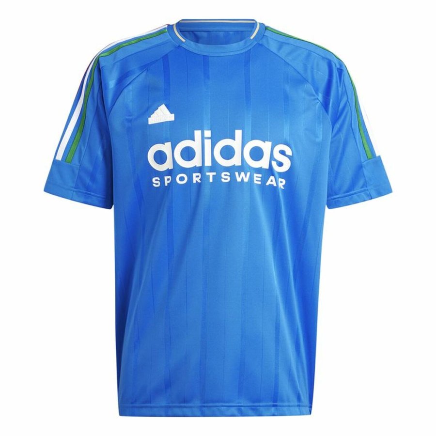 Kortrmet T-shirt til Mnd Adidas Tiro Nations Pack Bl Hvid #1