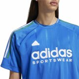 Kortrmet T-shirt til Mnd Adidas Tiro Nations Pack Bl Hvid #4