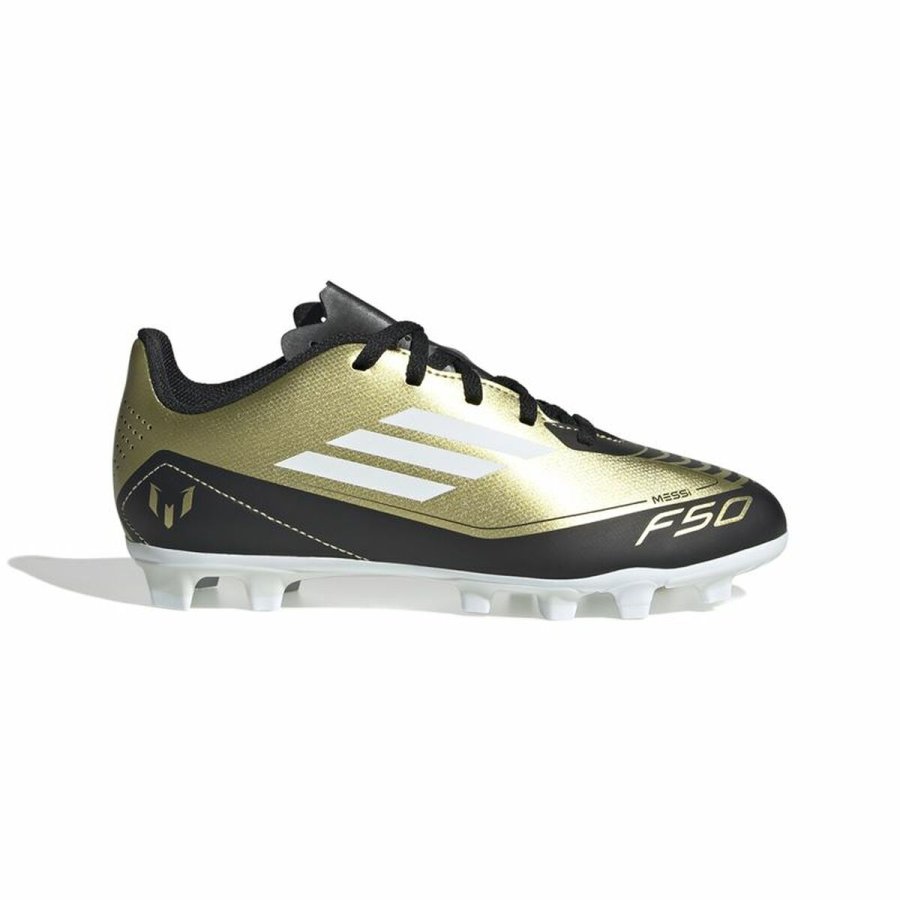 Fodboldstvler til brn Adidas F50 Club Messi Hvid Gylden #1
