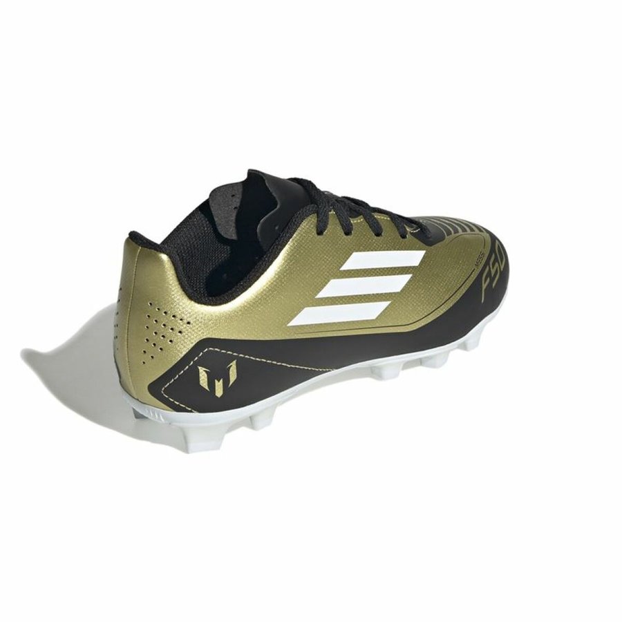 Fodboldstvler til brn Adidas F50 Club Messi Hvid Gylden #6