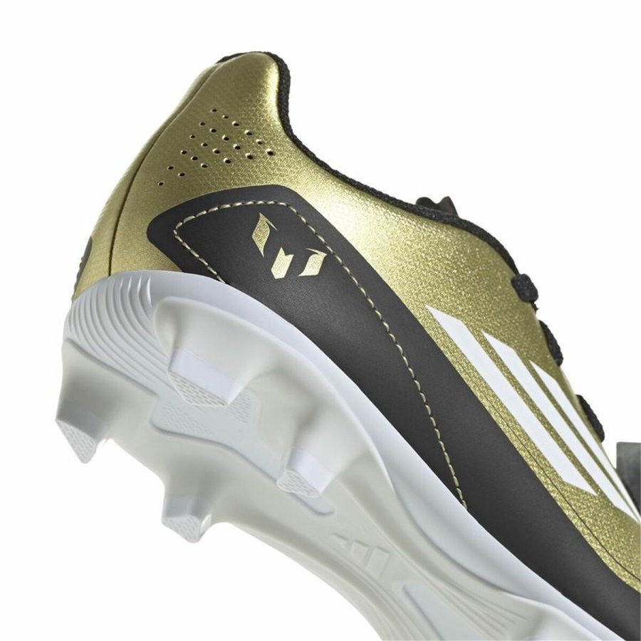 Fodboldstvler til brn Adidas F50 Club Messi Hvid Gylden #7