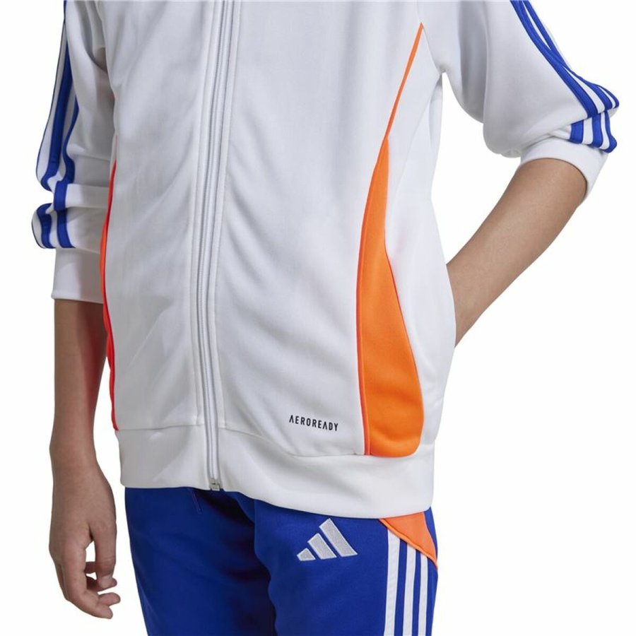 Sportsjakke til brn Adidas Tiro24 Training Hvid #6