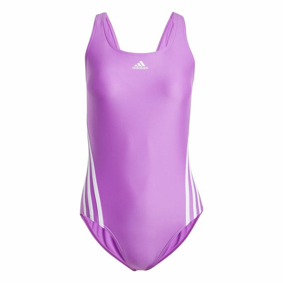 Badetj til Kvinder Adidas 3 Bandas Lilla #1