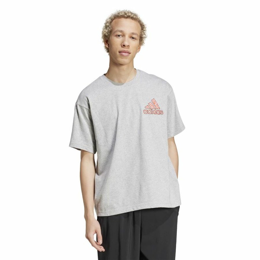 Kortrmet T-shirt til Mnd Adidas Berlin Bear Hvid S #2