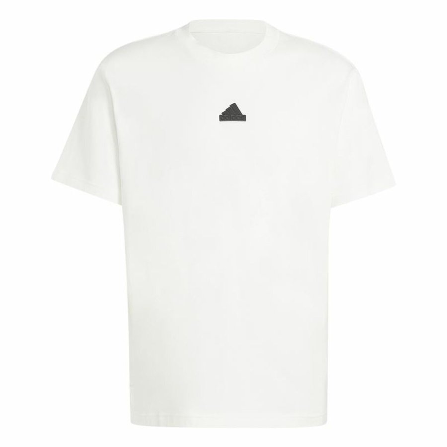 Kortrmet T-shirt til Mnd Adidas Brand Love Hvid #1