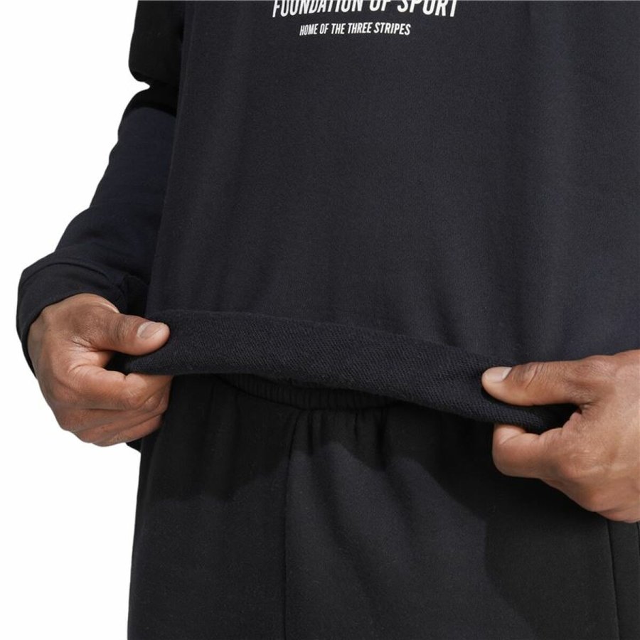 Sweaters uden Htte til Mnd Adidas Brand Love French Terry Sort #4