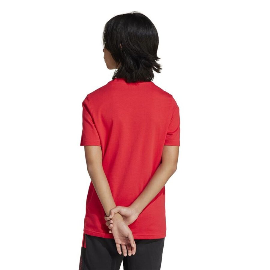 B�rne Kort�rmet T-shirt Adidas Camo Logo R�d #3