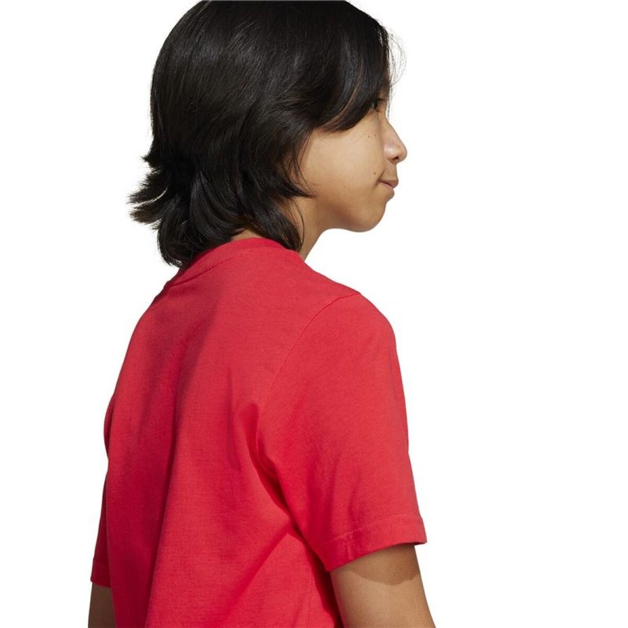 B�rne Kort�rmet T-shirt Adidas Camo Logo R�d #5