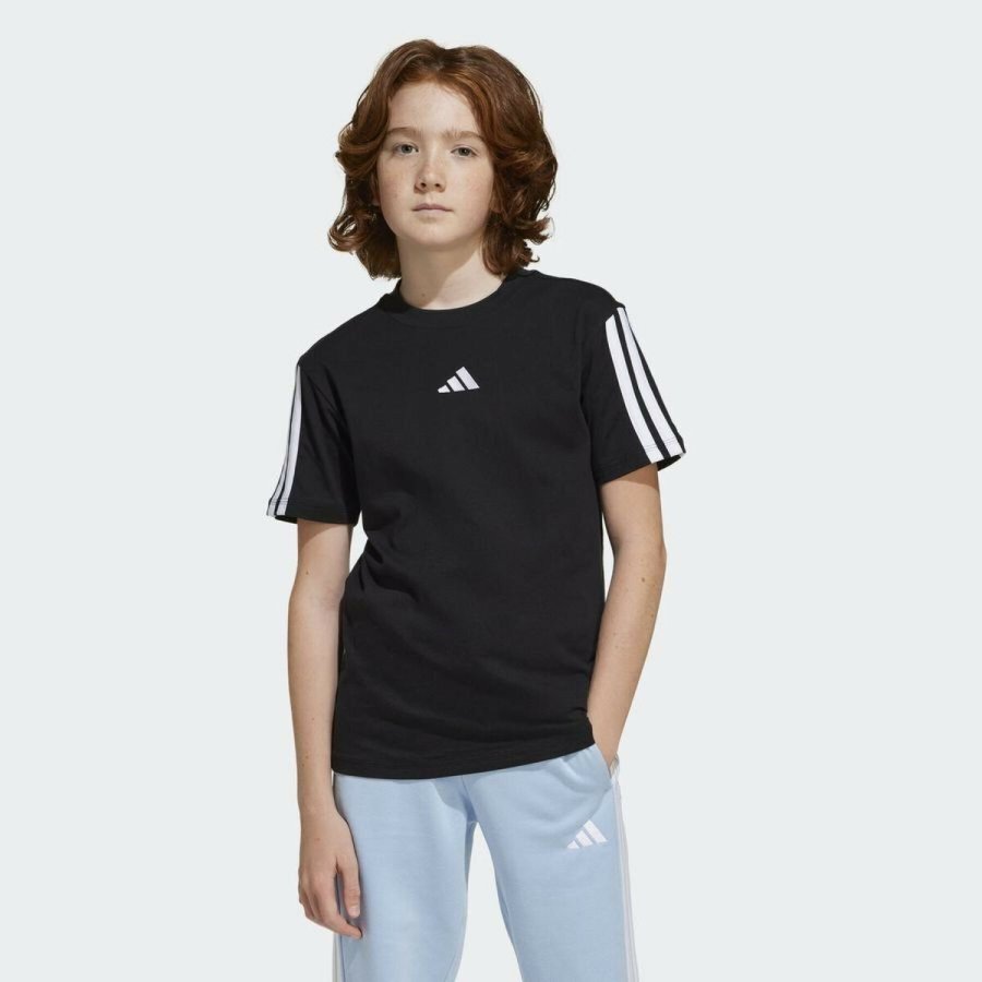 B�rne Kort�rmet T-shirt Adidas J 3S TEE 160 JD6487 Sort #2