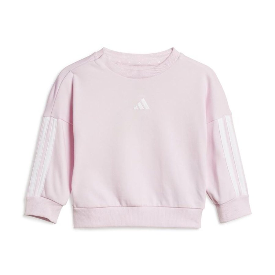 Sportst�j til Baby Adidas 3 Bandas French Terry Jogger Pink #2