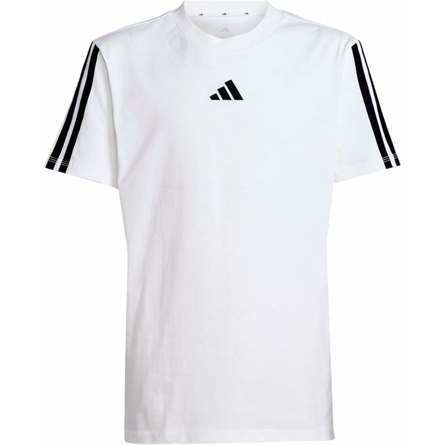 B�rne Kort�rmet T-shirt Adidas J 3S TEE 160 JD6488 Hvid (10 �r) #1