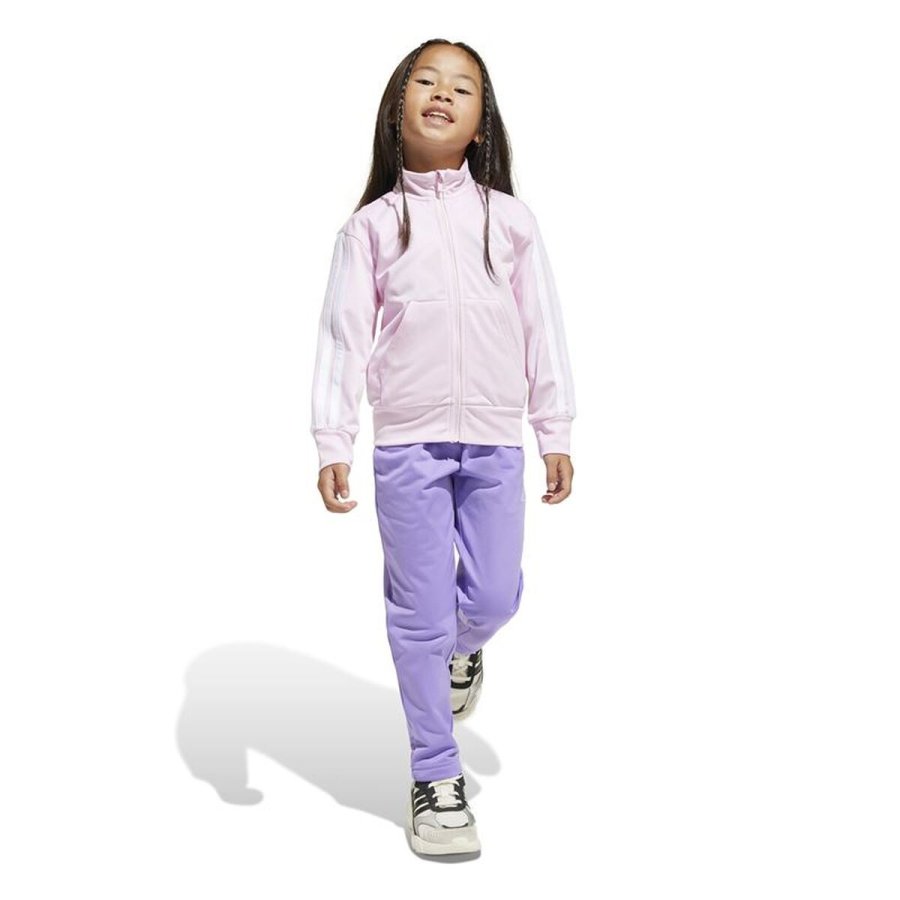 Tr�ningsdragt til b�rn Adidas 3 Bandas Training 205 Pink #4
